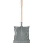 Совок для мусора стальной с ручкой