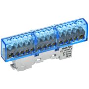 TEKFOR Шина N ноль изолированная на универсальном держателе 8х12-14-С IEK