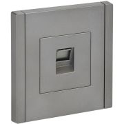 FORTE&PIANO Розетка компьютерная RJ45 кат.5E FP532 сталь IEK