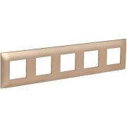 SKANDY Рамка 5-местная SK-F05Sa песочный IEK