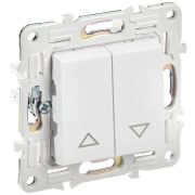 SKANDY Выключатель жалюзи 10А SK-V12W арктический белый IEK