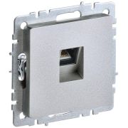 BRITE Розетка компьютерная RJ45 кат.5E РК10-БрА алюминий