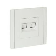 FORTE&PIANO Розетка компьютерная двойная RJ45 кат.5E FP233 белый IEK