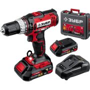 Дрель-шуруповерт 18В, 2 АКБ (2Ач), в кейсе