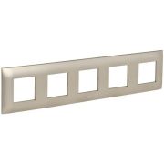 SKANDY Рамка 5-местная SK-F05Sh шампань IEK