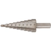 Сверло ступенчатое HSS (Р6М5) по металлу, 9 ступеней, 4-20 мм