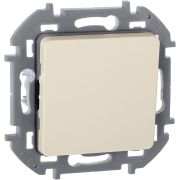 Выключатель 1-клавишный проходной 10АХ безвинтовое крепление слоновая кость INSPIRIA