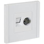 FORTE&PIANO Розетка двойная TV+RJ45 кат.5E FP236 белый IEK