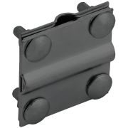 Зажим крестообразный с разделителем полоса/пруток-полоса/пруток 40/12мм оцинкованная сталь TD IEK