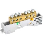 TEKFOR Шина PE земля неизолированная на универсальном держателе 8х12-6-Ж IEK