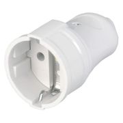 Гнездо штепсельное с заземлением белое 16А