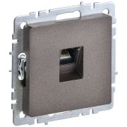 BRITE Розетка компьютерная RJ45 кат.5E РК10-БрТБ темная бронза