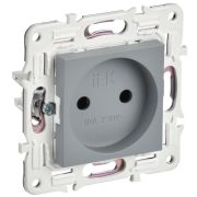 SKANDY Розетка без заземления без защитных шторок 10А SK-R02Gr серый IEK