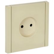 FORTE&PIANO Розетка 1-местная без заземления без защитных шторок винтовое крепление 10А FP418 ваниль IEK