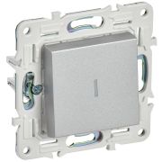 SKANDY Выключатель 1-клавишный проходной с индикацией 10А SK-V08S серебряный IEK