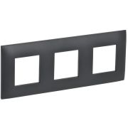 SKANDY Рамка 3-местная SK-F03T титан IEK