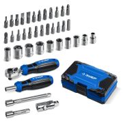 Набор 39шт, Профессионал-39: трещетка, отвертка-битодержатель с насадками