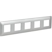 SKANDY Рамка 5-местная SK-F05S серебряный IEK