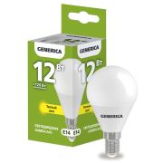 Лампа светодиодная G45 шар 12Вт 230В 3000К E14 GENERICA