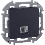 Розетка телефонная RJ11 антрацит INSPIRIA