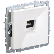 BRITE Розетка компьютерная RJ45 кат.6 РК11-БрБ белый