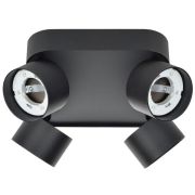 Светильник 4044 накладной потолочный под лампу 4хGX53 черный