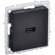 BRITE Розетка HDMI РHDMI-0-БрЧ черный