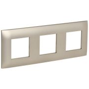 SKANDY Рамка 3-местная SK-F03Sh шампань IEK