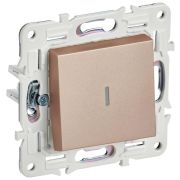 SKANDY Выключатель 1-клавишный с индикацией 10А SK-V07Sa песочный IEK