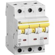 Выключатель автоматический ВА47-60M 3Р 63А 6кА С