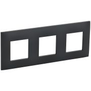SKANDY Рамка 3-местная SK-F03G графит IEK