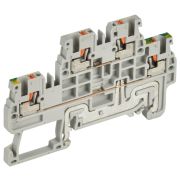 ARMAFIX Клемма пружинная Push-in CP-ML-PEN 2 ур. земля-низ 1,5мм2 серая IEK