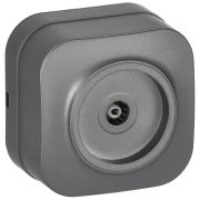 GLORY Розетка для открытой установки TV РТВ20-ХСм сталь матовый IEK