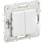 SKANDY Выключатель 2-клавишный перекрестный 10А SK-V06W арктический белый IEK