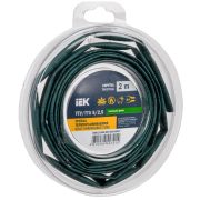 Трубка термоусадочная ТТУ нг-LS 5/2,5 зеленая (2м/упак) IEK