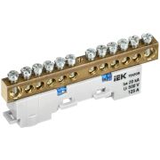 TEKFOR Шина N ноль неизолированная на универсальном держателе 8х12-12-С IEK