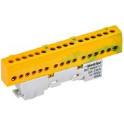 TEKFOR Шина PE земля изолированная на универсальном держателе 6х9-16-ЖЗ IEK