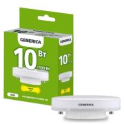 Лампа светодиодная T80 таблетка 10Вт 230В 3000К GX53 GENERICA