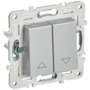 SKANDY Выключатель жалюзи 10А SK-V12S серебряный IEK