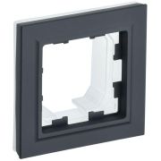 BRITE Рамка 1 пост IP44 РУ-1-БрГ-44 графит