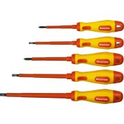 Набор отверток ''Х-Drive ELECTRO'', Cr-Mo-V сталь, SL: 2.5, 4, 5.5, 6.5, PH: № 1, № 2, 6 предм