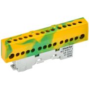 TEKFOR Шина PE земля изолированная на универсальном держателе 8х12-14-ЖЗ IEK