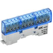 TEKFOR Шина N ноль изолированная на универсальном держателе 6х9-12-С IEK