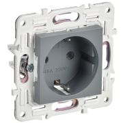 SKANDY Розетка с заземлением без защитных шторок 16А SK-R05Gr серый IEK