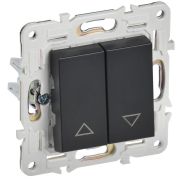 SKANDY Выключатель жалюзи 10А SK-V12Bl черный IEK