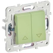 SKANDY Выключатель жалюзи 10А SK-V12G мятный IEK