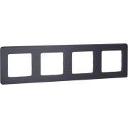 Рамка 4-местная антрацит INSPIRIA