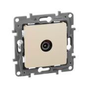 Розетка TV оконечная слоновая кость ETIKA