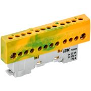 TEKFOR Шина PE земля изолированная на универсальном держателе 8х12-12-ЖЗ IEK