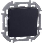 Выключатель 1-клавишный проходной 10АХ безвинтовое крепление антрацит INSPIRIA